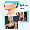 6Pcs 6 Colors Glass Pendants KK-DR0001-11-7