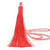 Velvet Long Tassel Pendant Necklaces WGB6ED0-01-1