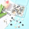 80Pcs 2 Colors Dyed Natural Shell Bead Spacers SHEL-FS0001-11-7