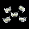 Handmade Foil Lampwork Beads FOIL-Z002-01B-1