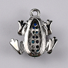 Brass Micro Pave Colorful Cubic Zirconia Chrams ZIRC-WH0001-02P-2