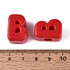 Opaque Acrylic European Beads OACR-M027-01B-05-3