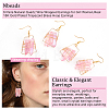 6 Pairs Natural Quartz Wire Wrapped Earrings for Girl Women EJEW-NB0001-07-4