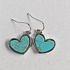 Alloy & Synthetic Turquoise Dangle Earrings FS-WGB9754-01-1