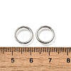 304 Stainless Steel Micro Pave Clear Cubic Zirconia Hoop Nose Rings AJEW-D306-06P-3