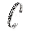 316 Surgical Stainless Steel Cuff Bangles BJEW-C142-01D-AS-4