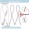 3Pcs 3 Colors PU Leather Eyeglass Chains AJEW-CL0005-86-2
