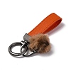 Plush & Imitation Leather Keychain KEYC-K023-01B-03-3