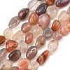 Natural Agate Beads Strands G-P623-A02-02-2