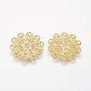 Brass Vintage Filigree Findings LS-KK-B554-G-2