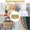Polyester Metallic Thread & Sequins Lace Tassel Ribbon OCOR-WH0105-237A-7