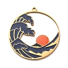 304 Stainless Steel Enamel Pendants STAS-F367-17G-1