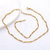Stainless Steel Figaro Chain Necklaces for Men Women OB1269-5