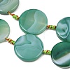 Natural Banded Agate Coin Beads Strands GG-CBAE0EB-06C-5