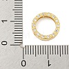 Brass Micro Pave Clear Cubic Zirconia Beads Frame KK-P277-58A-G-3