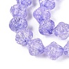 Transparent Crackle Glass Beads Strands GLAA-Q115-04A-05-3