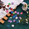 90Pcs 9 Colors Alloy Enamel Pendants ENAM-SZ0001-65-2