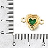Brass Glass Connector Charms KK-E802-26G-B-3