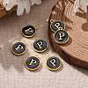 Golden Plated Alloy Charms LS-ENAM-S118-02P-5