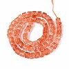Crackle Transparent Glass Beads Strands GLAA-N062-6mm-10-2