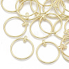Alloy  2-Loop Link Pendants X-PALLOY-S132-040B-G-2