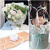 Polyester Flower Lace Ribbon OCOR-WH0097-21-7