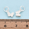 925 Sterling Silver Butterfly Charms STER-T009-04S-4