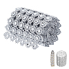 Acrylic & Rhinestone Mesh Wrap Roll DIY-WH0899-697B-1