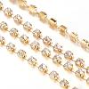 Brass Rhinestone Strass Chains CHC-T002-SS10-01C-3