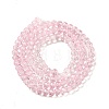 Transparent Baking Paint Glass Beads Strands DGLA-A034-T4mm-D04-2