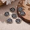 Platinum Plated Alloy Charms LS-ENAM-S118-02D-P-5