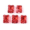 Baking Paint Transparent Glass Beads DGLA-N018-02F-1