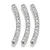 304 Stainless Steel Curved Tube Beads STAS-M071-03A-P-1