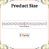 Grenadine & Plastic Pearl Ribbon OCOR-WH0105-170A-2