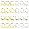 20Pcs 2 Colors Brass Leverback Earring Findings KK-CJ0002-06-1