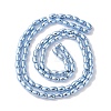 Electroplate Beads Strands X-EGLA-H104-02F-2