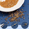 2000Pcs Brass Crimp Beads KK-SP0002-62G-5