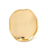 Oval Brass Open Cuff Finger Ring Enamel Settings X-KK-G428-03G-1