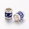 Enamel Alloy European Beads EA8640-S-2