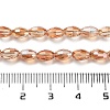 Electroplate Glass Beads Strands EGLA-J013-4X6mm-F24-2