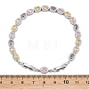 Platinum Tone Brass Micro Pave Cubic Zirconia Tennis Bracelets BJEW-B160-02P-03-6