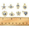 16Pcs 8 Styles UV Plating Alloy Enamel Pendants FIND-FS0002-74-5