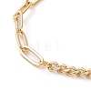 Brass Star Charm Bracelets BJEW-JB05830-02-3