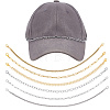12Pcs 6 Styles 304 Stainless Steel Link Baseball Cap Chain AJEW-SC0003-64-1