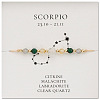 Natural stone constellation bracelet with 12 zodiac signs X-NR2952-12-1