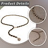 1Pc Alloy PU Leather Braided Waist Chains for Woman AJEW-CL0005-49A-6