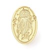 Halloween Theme Golden Tone Brass Wax Seal Stamp Head AJEW-O001-01G-2