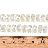 Electroplate Transparent Glass Beads Strands EGLA-N022-04A-D20-4