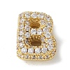 Brass Micro Pave Cubic Zirconia Beads X-KK-P290-61G-B-1