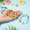 2 Bags Summer Beach Glass Seed Beaded & Natural Shell & Alloy Starfish Charm Anklet Sets AJEW-TA0003-69B-6